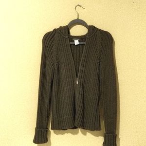 Olive hooded sweater